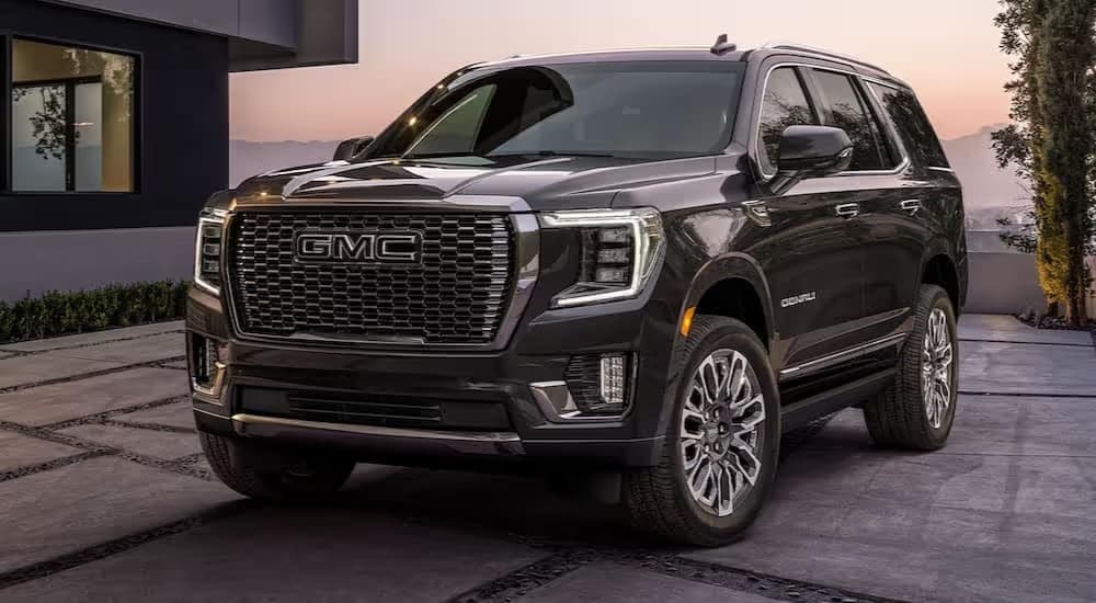 GMC Yukon XL Full-Size SUV · 2025/2026 - 6 passengers, 6 luggage capacity. The largest SUV we run — six passenger seats and a boot that still swallows the luggage. The usual choice when a whole family arrives on one flight.