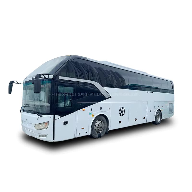 VIP Coach Full Coach · 2025/2026 - 49 passengers, 45 luggage capacity. A full forty-nine-seat coach with an underfloor luggage hold, for Hajj groups and agency movements where the whole party travels as one.